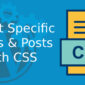Customize CSS on Specific Pages & Posts with WPMeer